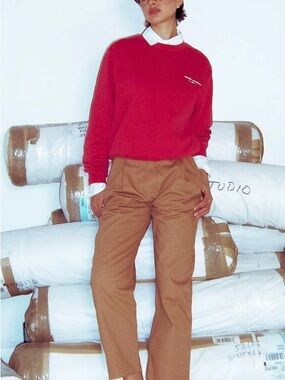 NWT. Uncle Studios The Cigarette Trouser, Sz S